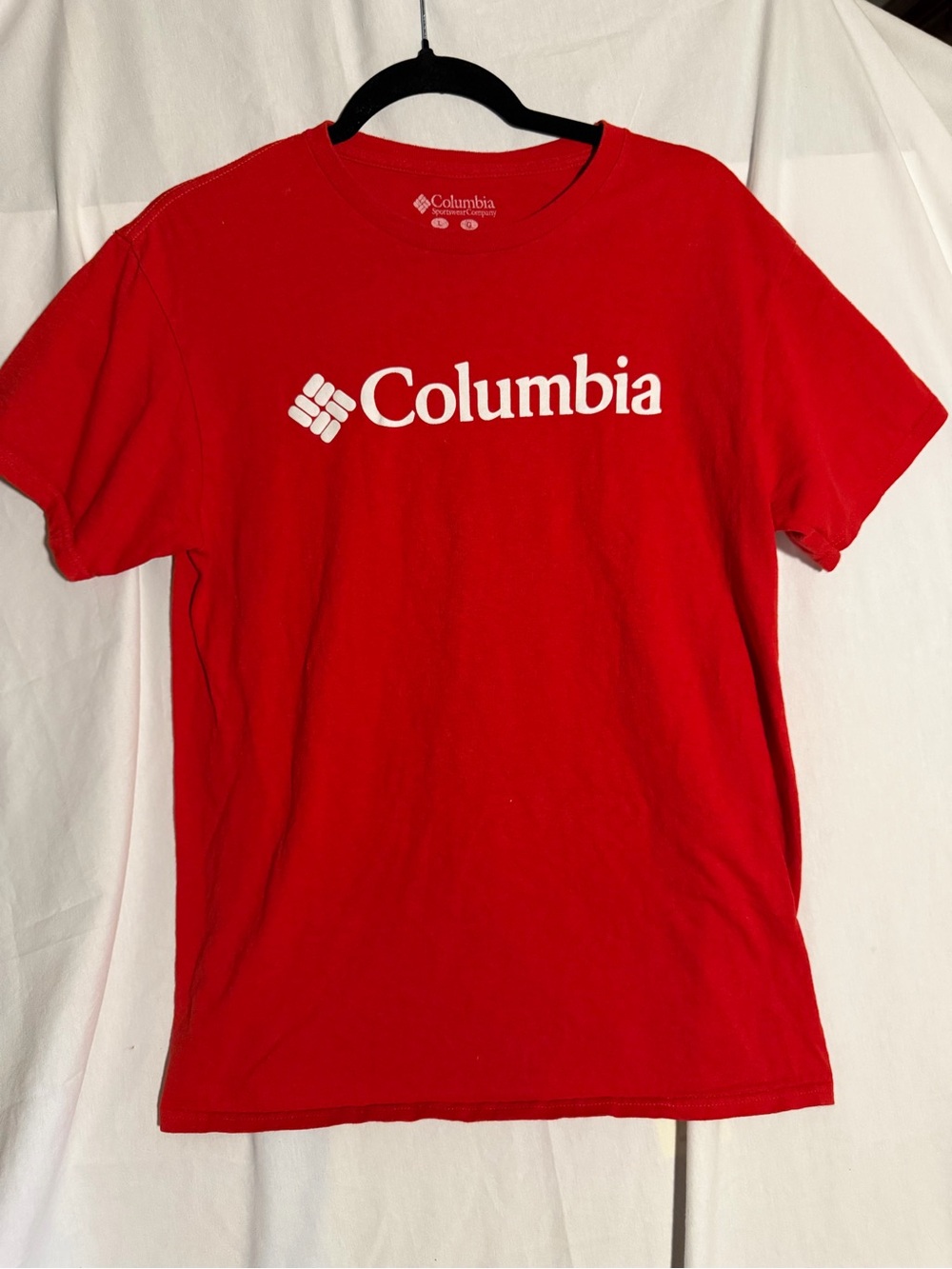 #433 Columbia Men's Red Logo Crew Neck T-Shirt